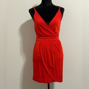 Bebe Red Cocktail Dress Sz S Side Zipper NWOT